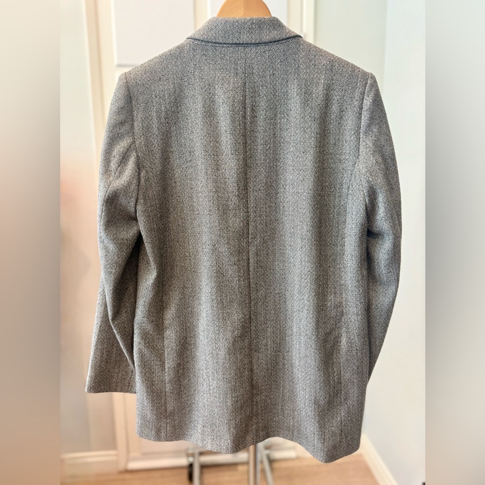 Zara Gray Herringbone Blazer - Picture 3 of 3